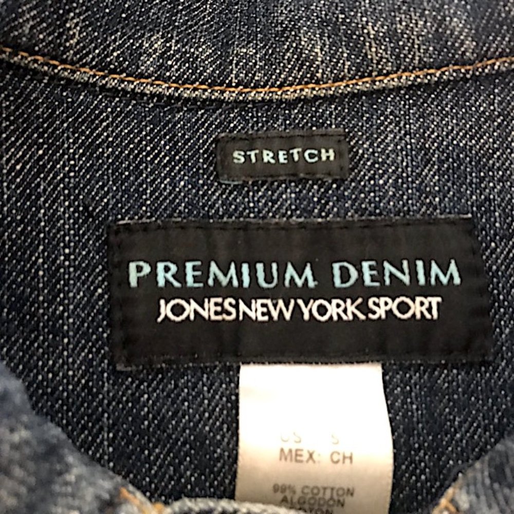 Jones NY Sport Stretch Denim Jacket Small - Picture 3 of 4